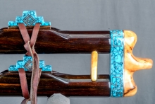 Brazilian Rosewood Native American Flute, Minor, Mid B-4, #N11Ia (12)